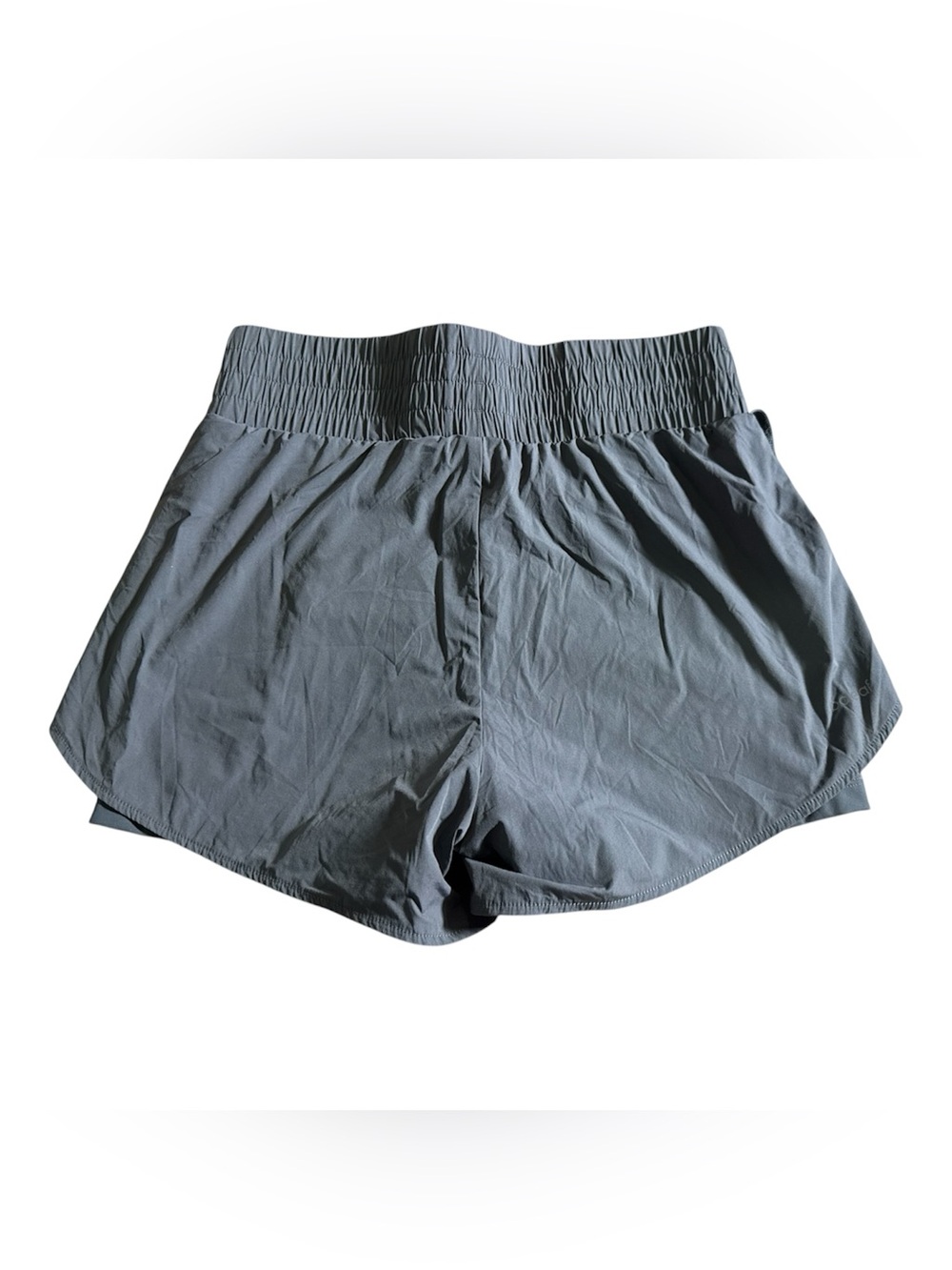 baleaf Women’s Running Shorts Medium Gray Wide Elastic Waist Lined Athletic